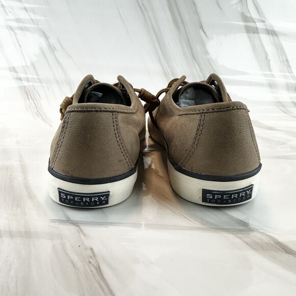Sperry Top Sider Brown Leather Curly Lace Up Women's Sz 7M - Picture 8 of 12